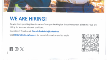 Ontario Parks is Hiring!